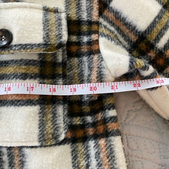 Bohme Flannel Shacket Shirt Jacket Button Down Oversized size Small - Picture 2 of 4